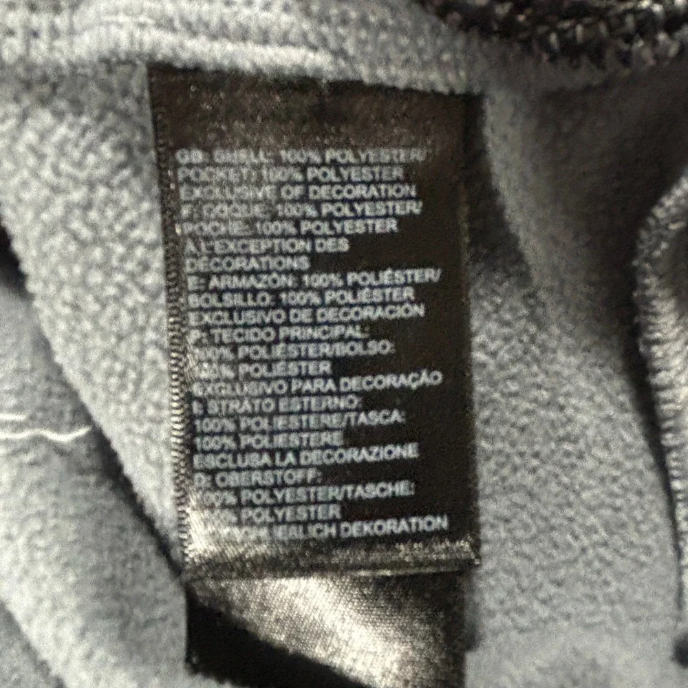 North Face Jacket Mens L Gray Black Full Zip Hoodie Hiking Gorpcore Outdoor